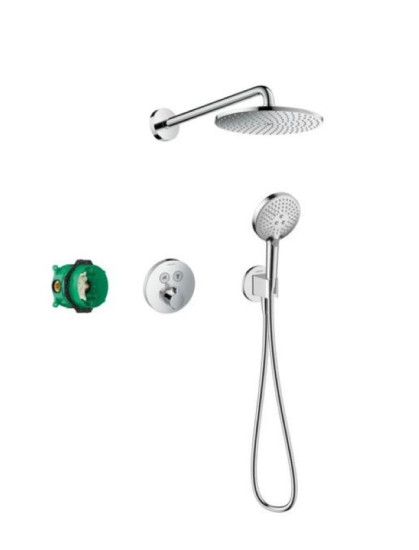 Душевая система крытого монтажа Hansgrohe Raindance S 240 PowderRain хром (27951000)