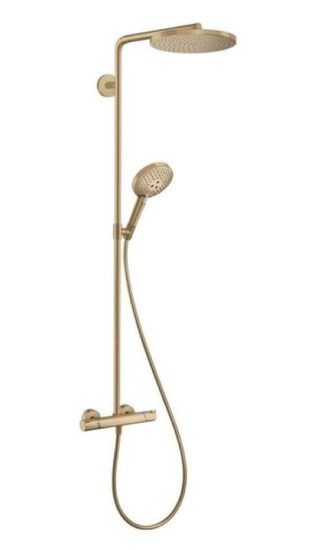 Душова система Hansgrohe Raindance S 240 Showerpipe PowderRain 1jet матова бронза (27633140)
