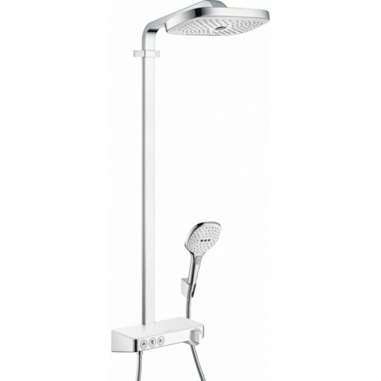 Душова система Hansgrohe Raindance Select E Showerpipe 300 2jet EcoSmart білий/хром (27283400)