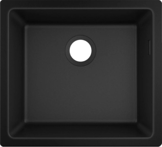 Кухонная мойка Hansgrohe S51 S510-U450 под столешницу 500х450 Graphiteblack (43431170)