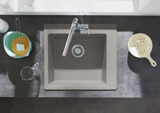 Кухонная мойка Hansgrohe S510-F450 560х510 Concretegrey (43312380)