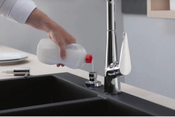Кухонная мойка Hansgrohe S510-F770 770х510 на 2 чаши 370/370 Graphiteblack (43316170)