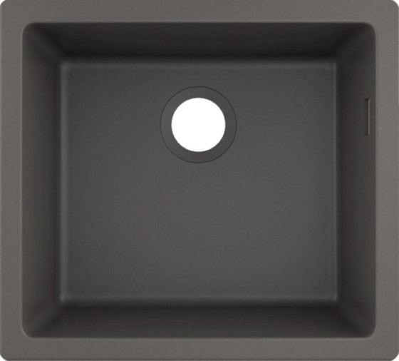 Кухонная мойка Hansgrohe S510-U450 под столешницу 500х450 Stonegrey (43431290)