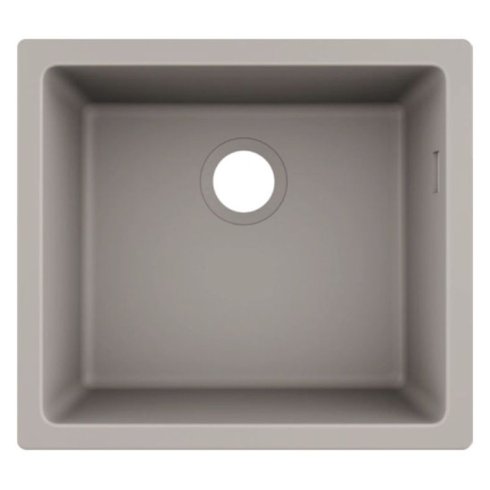 Кухонная мойка Hansgrohe S510-U450 под столешницу 500х450 мм Concretegrey (43431380)