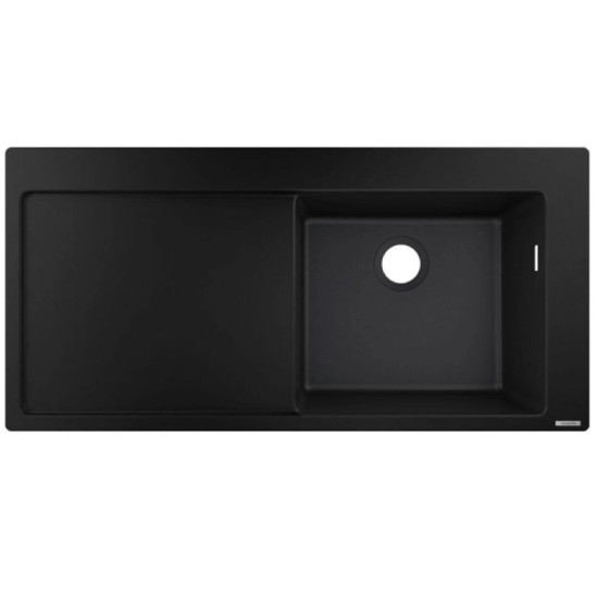 Кухонна мийка Hansgrohe S514-F450 1050х510 поличка зліва Graphiteblack (43314170)