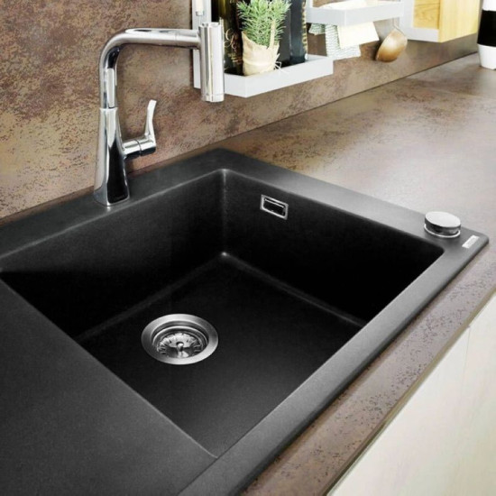 Кухонна мийка Hansgrohe S514-F450 1050х510 поличка зліва Graphiteblack (43314170)