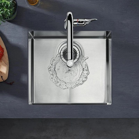 Кухонная мойка Hansgrohe S71 S719-U400  под столешницу 450х450 stainless steel (43425800)