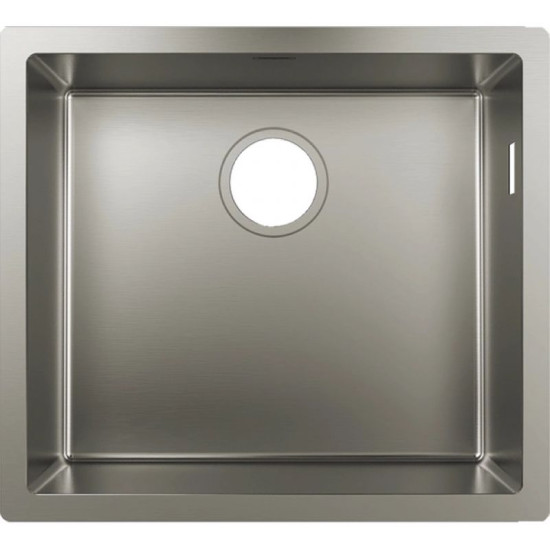 Кухонна мийка Hansgrohe S71 S719-U450 під стільницю 450х440 stainless steel (43426800)
