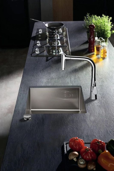 Кухонна мийка Hansgrohe S71 S719-U450 під стільницю 450х440 stainless steel (43426800)