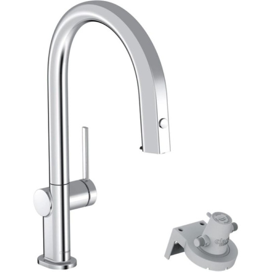 Кухонный смеситель с выдвижным изливом Hansgrohe Aqittura M91 FilterSystem 210 1jet pull-out Sbox (76826000)