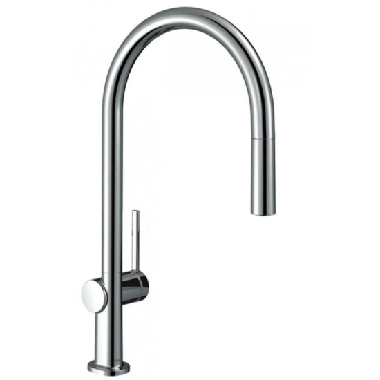 Кухонный смеситель с выдвижным изливом Hansgrohe Talis 210 1jet хром (72802000)
