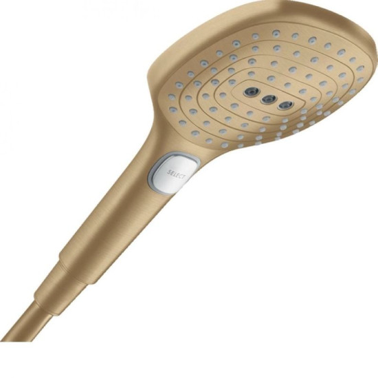 Лійка для ручного душу Hansgrohe Raindance Select E 120 3jet матова бронза (26520140)