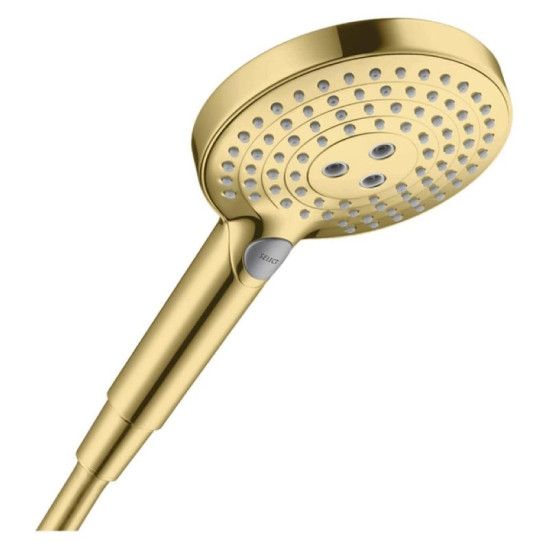 Лійка для ручного душу Hansgrohe Raindance Select S 120 3jet EcoSmart 9L поліроанне золото оптик (26531990)