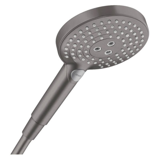 Лійка для ручного душу Hansgrohe Raindance Select S 120 3jet чорний матовий хром (26530340)