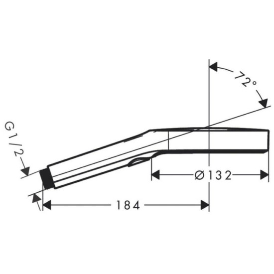 Лійка для ручного душу Hansgrohe Rainfinity 130 3jet EcoSmart (26865000)