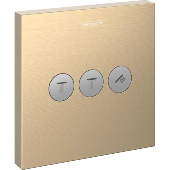 Перемикач Hansgrohe ShowerSelect на 3 клавіші матоая бронза (15764140)