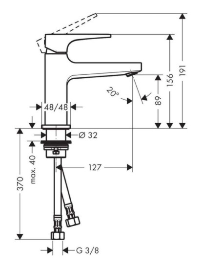 Смеситель для раковины Hansgrohe Metropol 32500340