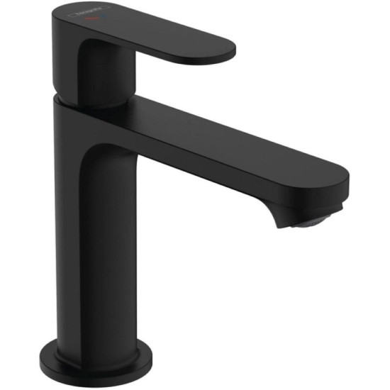 Смеситель для раковины Hansgrohe Rebris S 110 черный матовый (72588670)