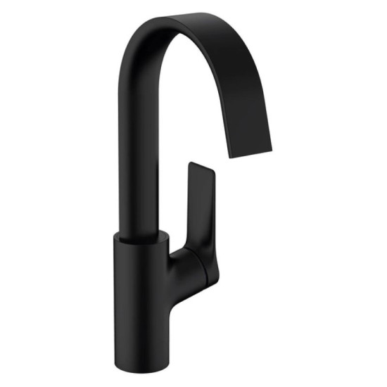 Смеситель для раковины Hansgrohe Vivenis 210 черный матовый 75032670
