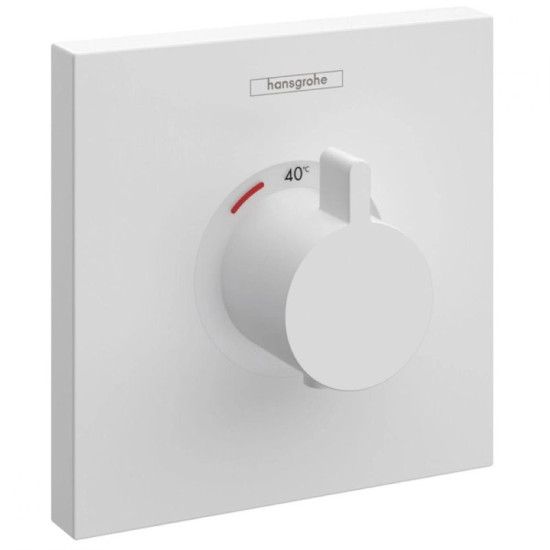 Смеситель термостатический скрытого монтажа для душа Hansgrohe ShowerSelect HighFlow белый матовый (15760700)