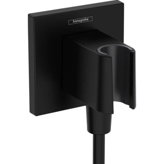 Шлангове підключення Hansgrohe FixFit Porter E з тримачем чорний матовий (26889670)