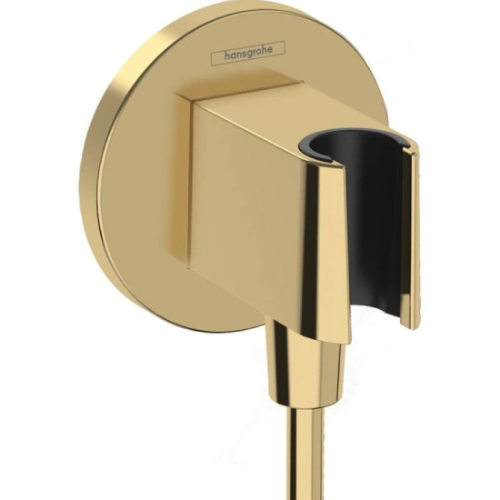 Шланговое подсоединение Hansgrohe FixFit Porter S с держателем полироанное золото оптик (26888990)