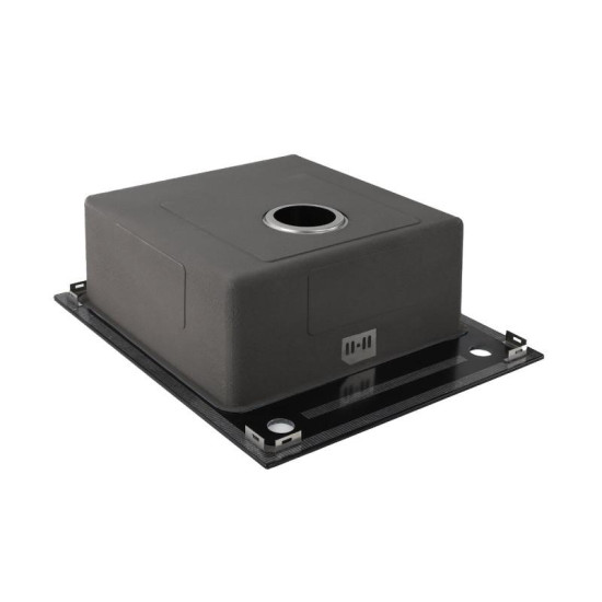 Кухонна мийка Germece Handmade Black Glass (600х510х200)