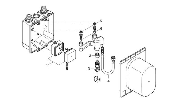 Скрытая часть Grohe Eurosmart Cosmopolitan E (36336001)