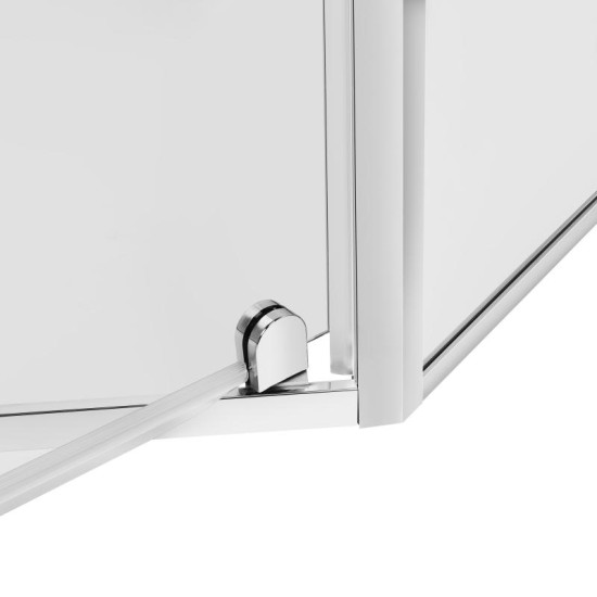 Душова кабіна Qtap Leo CRM10995-AC6 Clear 2020x900x900 мм + піддон Diamond 309912 90x90x12 см із сифоном