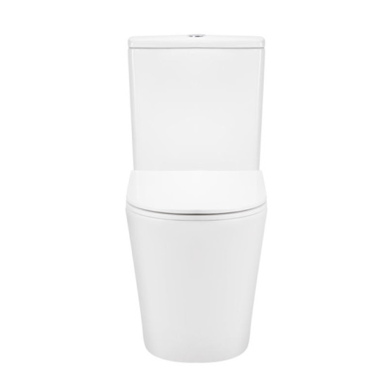 Унитаз-компакт Qtap Scorpio безободковый Ultra Quiet с сиденьем Soft-close QT14222125AUQW
