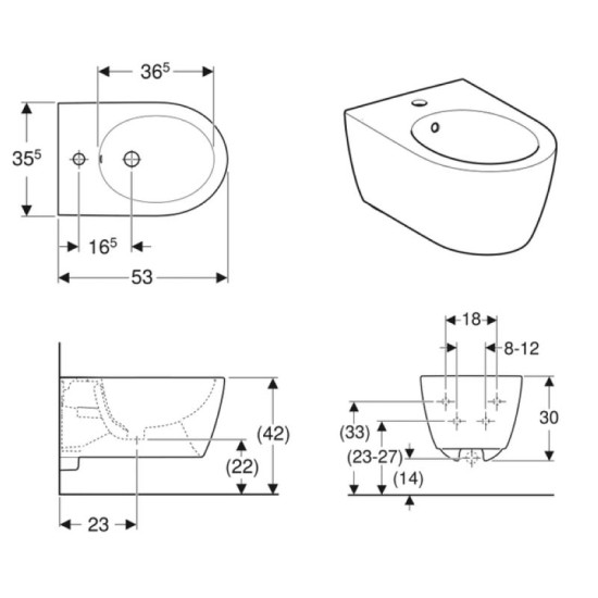 Біде Geberit iCon 501.898.JT.1