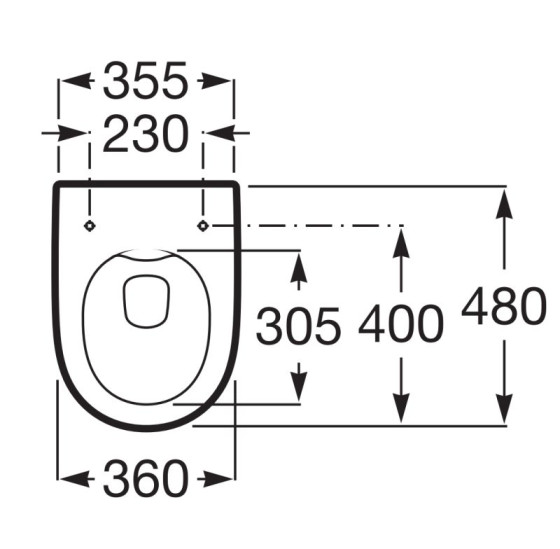 Кришка+сидіння Roca Meridian-N Slim A8012B2002