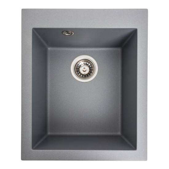 Кухонная мойка Platinum 4150 SOKIL матовая Серый металлик