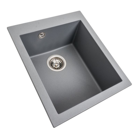 Кухонная мойка Platinum 4150 SOKIL матовая Серый металлик