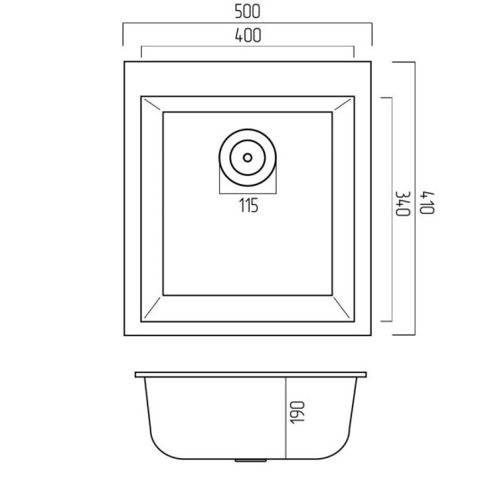 Кухонна мийка Valeso 4150 SOKIL матова Сірий муссон