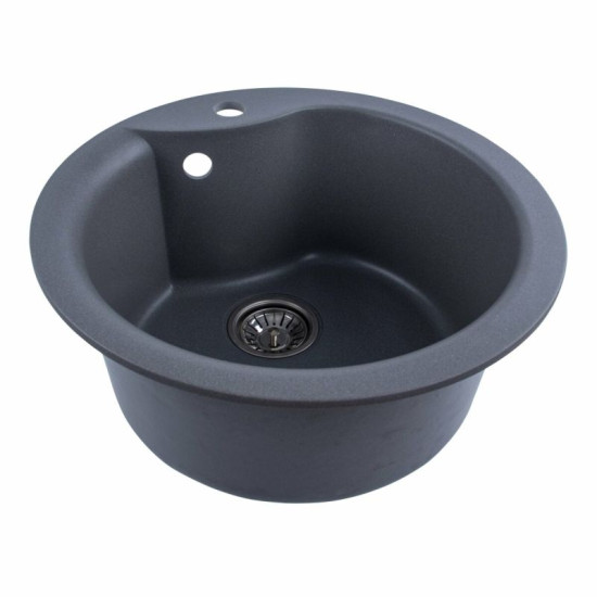 Кухонна мийка Platinum 480 TURAS матова Сірий мусон