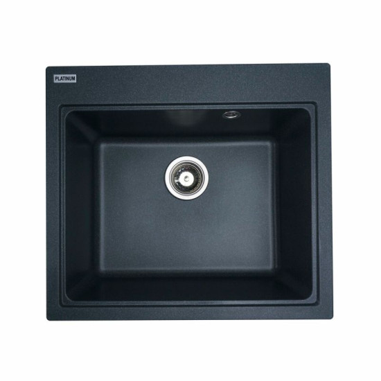 Кухонная мойка Platinum 5852 VESTA матовая Антрацит