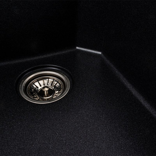 Кухонная мойка Platinum 7850 HARMONY матовий Карбон