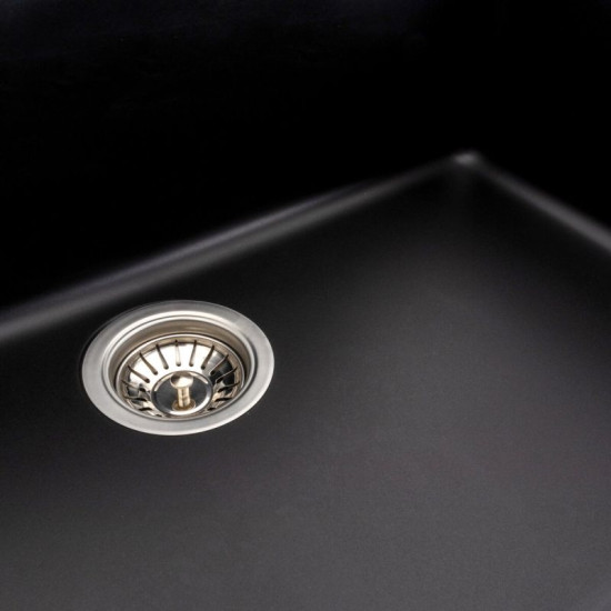 Кухонна мийка Platinum 7945 Paruana матова Чорний