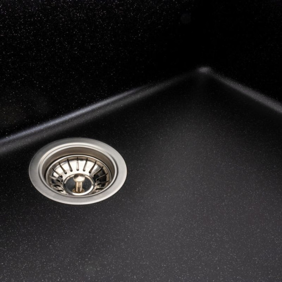 Кухонна мийка Platinum 7945 Paruana матова Чорний металік