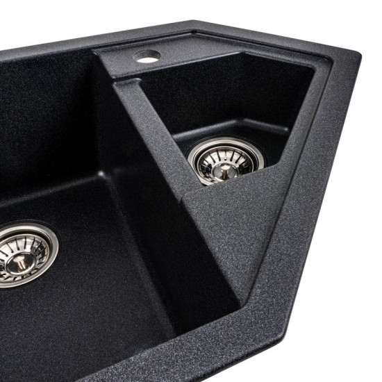 Кухонна мийка Platinum 9950 PANDORA матовий Карбон