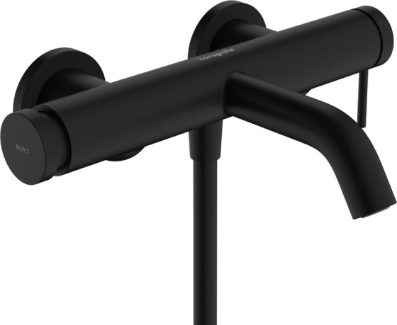 Смеситель для ванны Hansgrohe Tecturis S 73422670 черный матовый