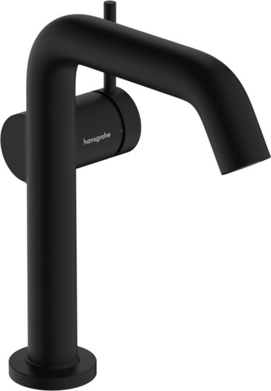Змішувач для раковини Hansgrohe Tecturis S 150 73340670 CoolStart, EcoSmart+, push-open чорний матовий