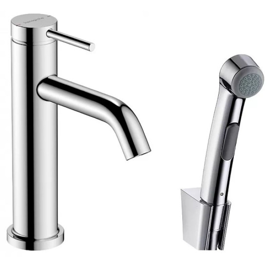 Змішувач для раковини з гігієнічним душем Hansgrohe Tecturis S 110 (73211000)