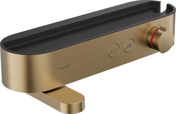 Смеситель термостатический для ванны Hansgrohe ShowerTablet Select Brushed Bronze (24340140)