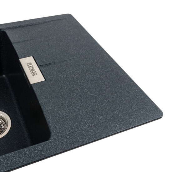 Кухонна мийка Platinum 6250 ZIRKONE матова антрацит