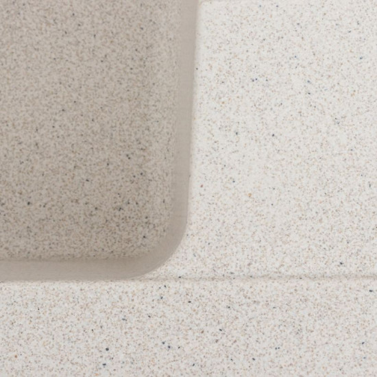 Кухонная мойка Platinum 6250 ZIRKONE матовая белая в точку