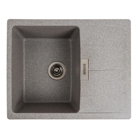 Кухонна мийка Platinum 6250 ZIRKONE матова Сірий