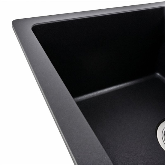 Кухонная мойка Platinum 6250 ZIRKONE матовая черная