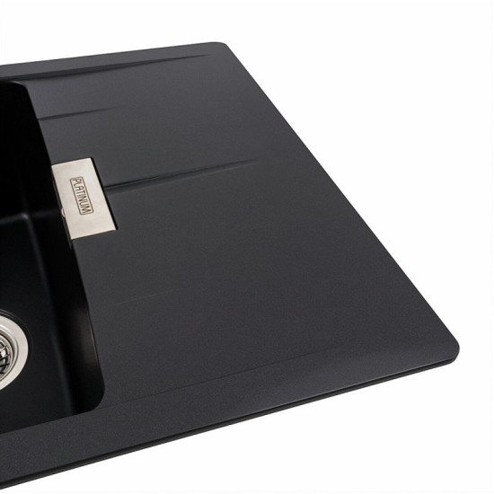 Кухонная мойка Platinum 6250 ZIRKONE матовая черная